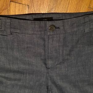 Banana Rep Women’s Dress Pants Blue Linen Blend Casual Fit Flare Bottom  New WOT